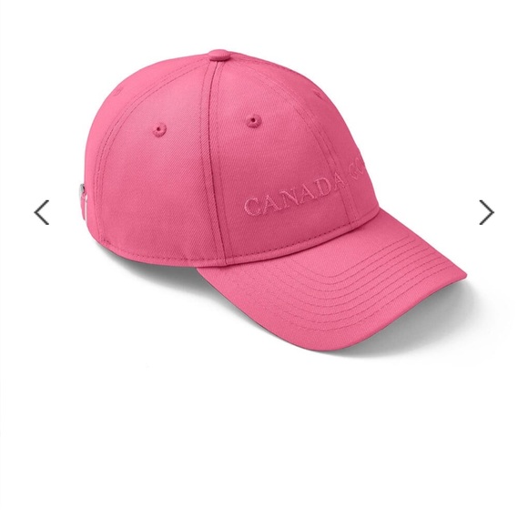 NWT CANADA GOOSE Wordmark Adjustable Cap SUMMIT PINK ONE SIZE UNISEX - Picture 7 of 16
